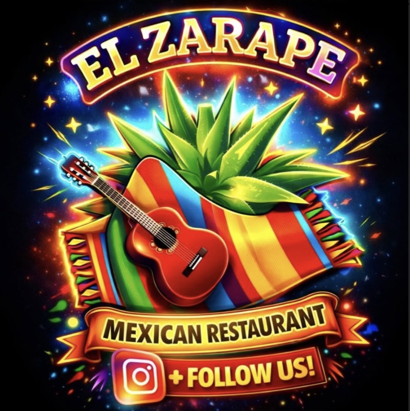 El Zarape Mexican Restaurant, follow us on Instagram